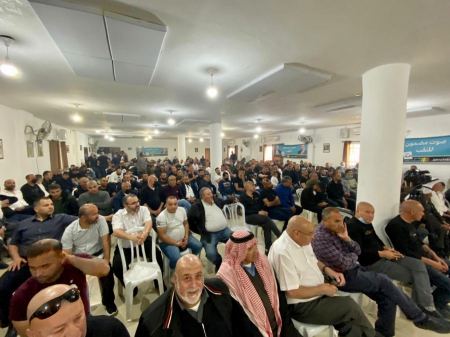 عرعرة النقب: اجتماع حاشد للمشتركة يتحول إلى مهرجان شعبي ومشاركة المئات